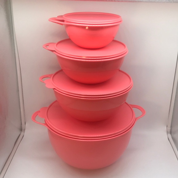 Tupperware Set of 4 Thatsa Bowls Mixing